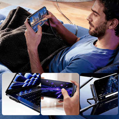 Ultrastærkt 240W USB-C-kabel – 360° roterende stik