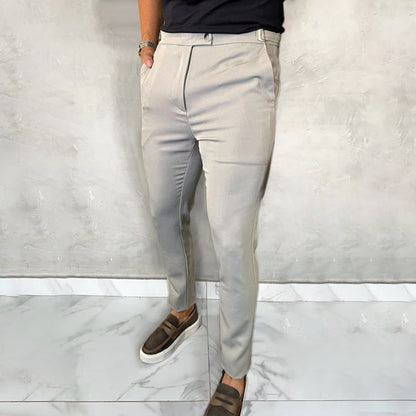 Herrebukser med stretch og slim fit