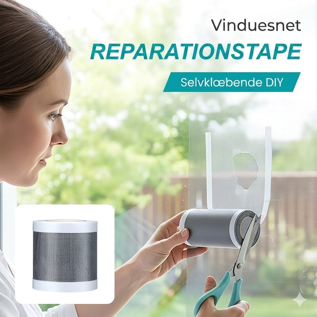 Selvklæbende reparationstape til insektnet