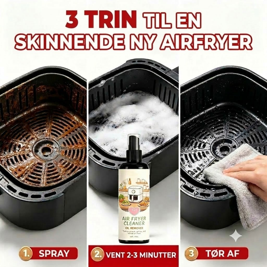 2-i-1 Airfryer-rengøringsmiddel og affedtningsspray