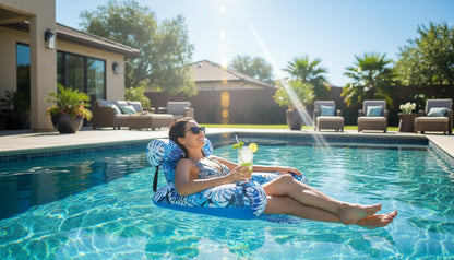 Oppustelig poolstol