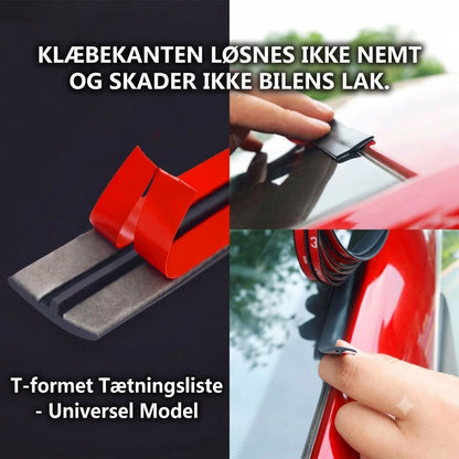 Tilskærlig gummitætningsliste til bil