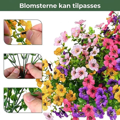 UV-bestandige kunstige blomster – 4-pak