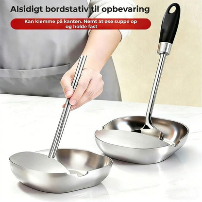 Luksus skeholder i rustfrit stål til køkkenbord – Suppeskeholder af høj kvalitet