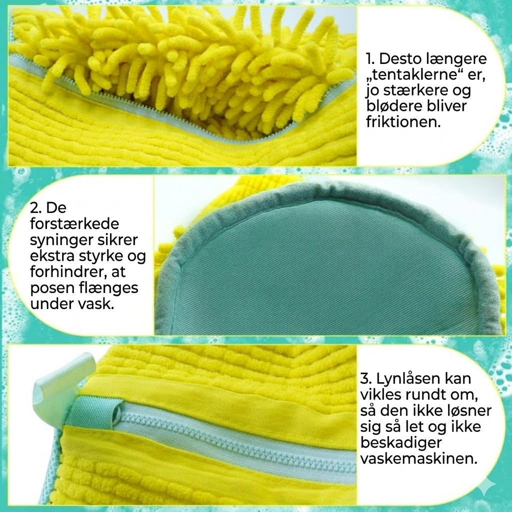 Vaskepose i mikrofiber til sko – blød og effektiv – optimal beskyttelse af sko og vaskemaskine