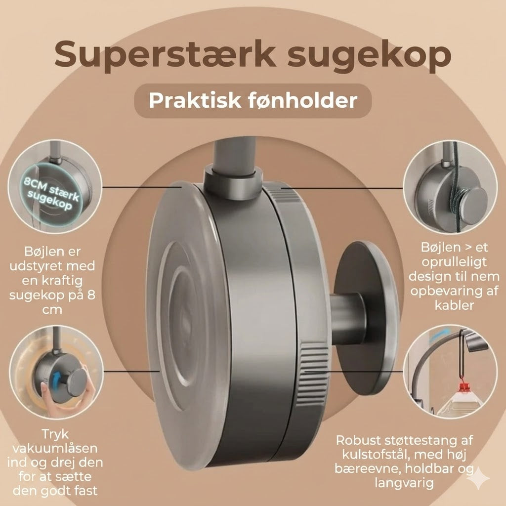 Håndfri hårtørrer holder