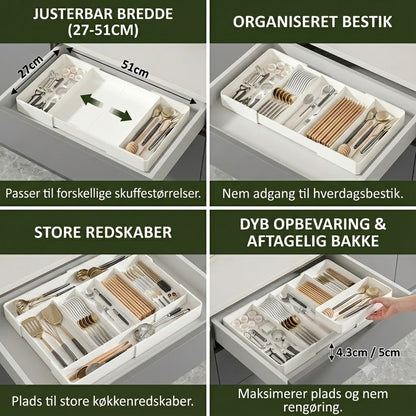 Skuffe-organiser – praktisk opbevaringsboks til skuffer