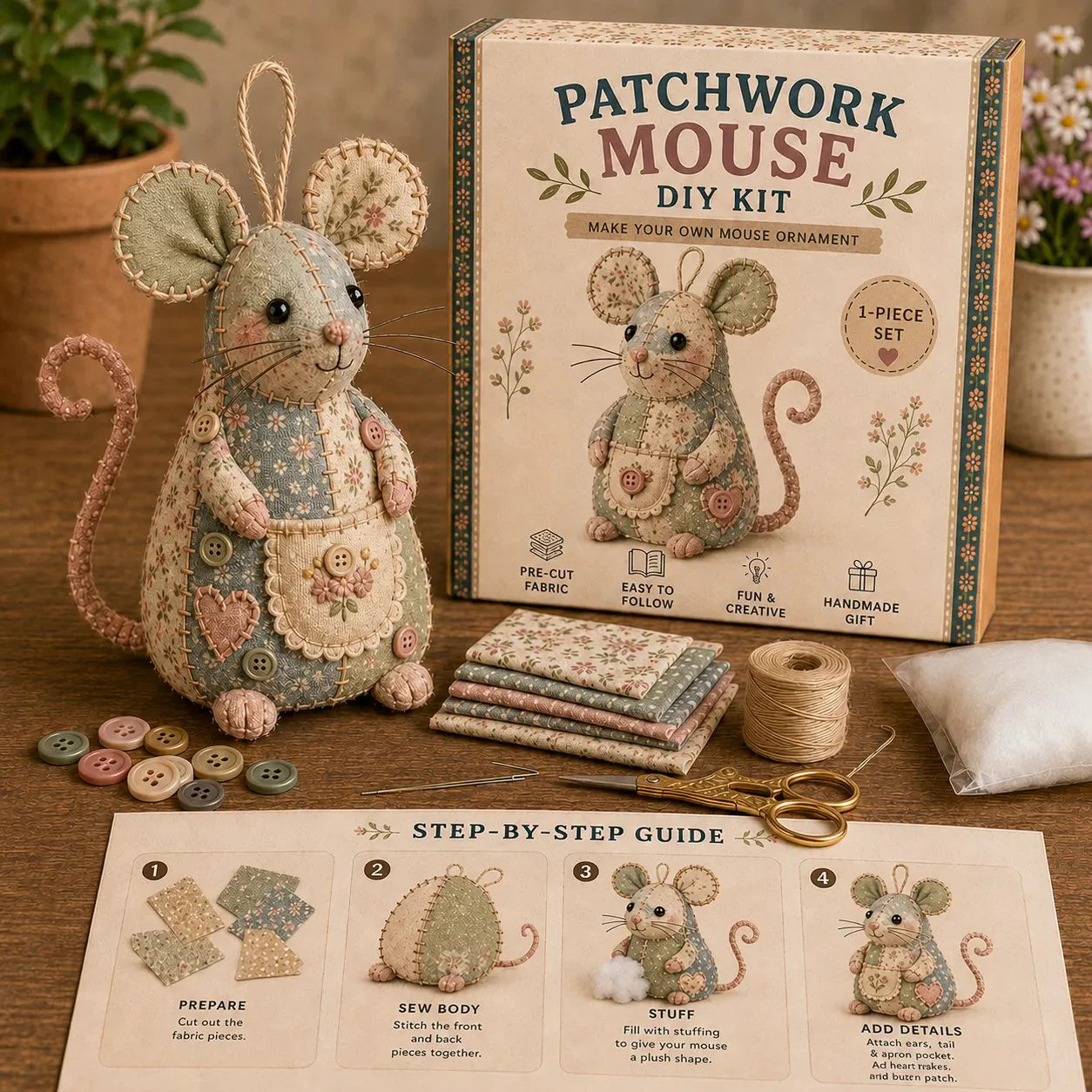 Retro mus DIY-sæt 🐭