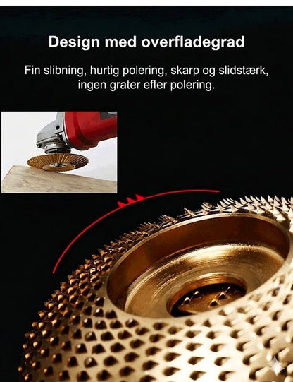 ⚙️Slibeskive til træ – Hurtig skæring, skarp og slidstærk, til vinkelsliber