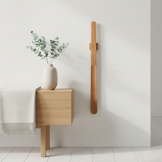 Lang magnetisk skohorn med vægmontering