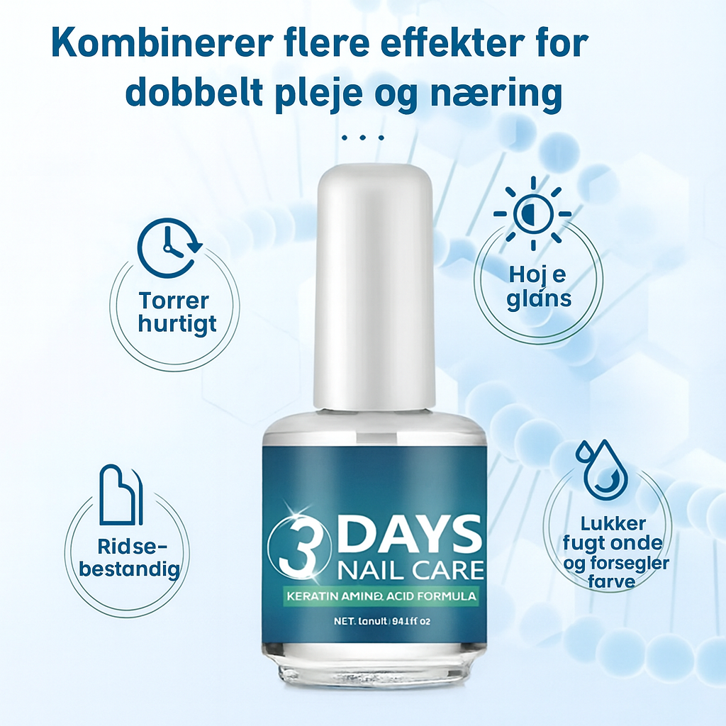 Hurtigtørrende neglelak med høj glans (salonkvalitet)