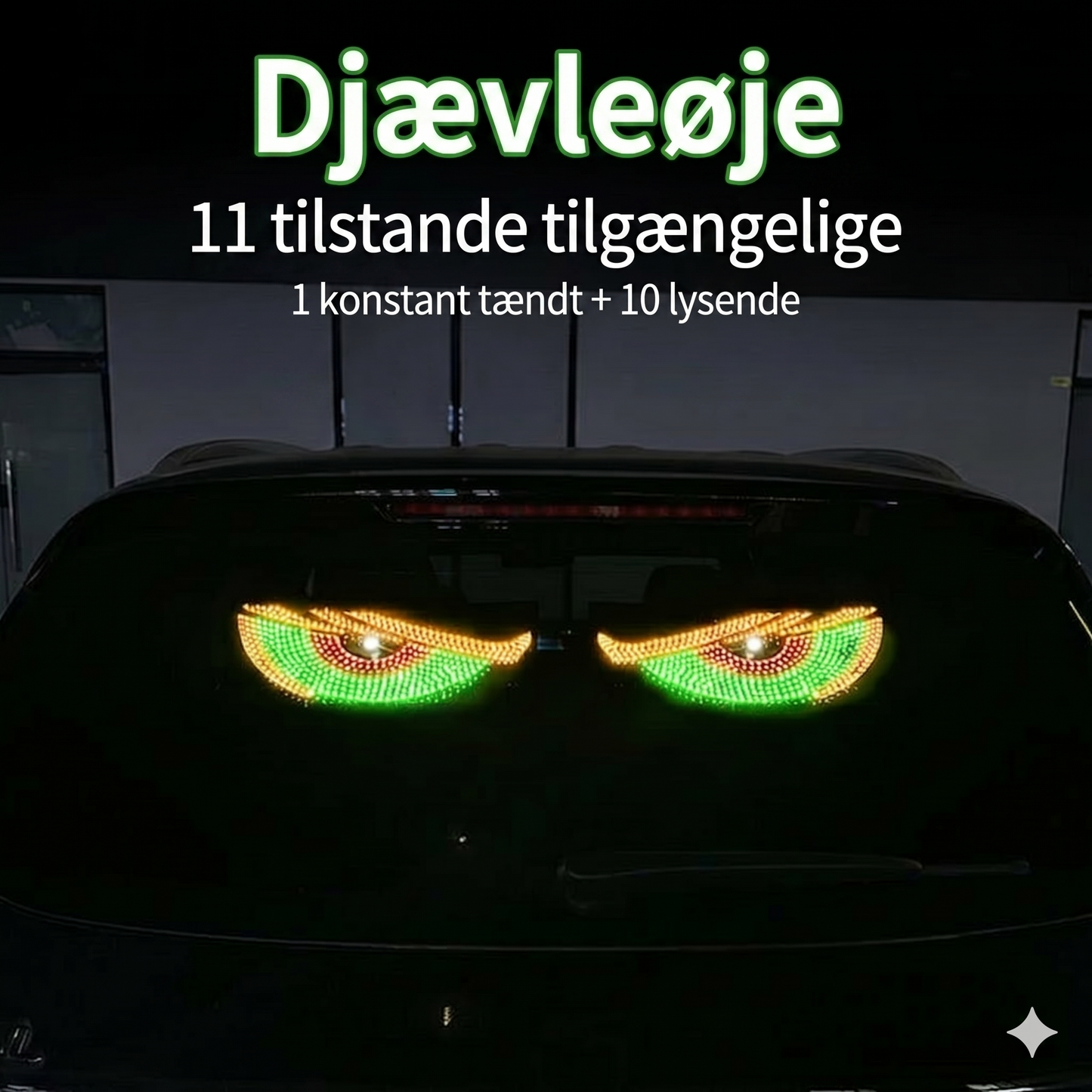 LED Djævleøjne til bilens forrude