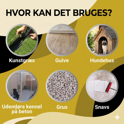Kraftig lugtfjerner til hundegårde og dyreindhegninger