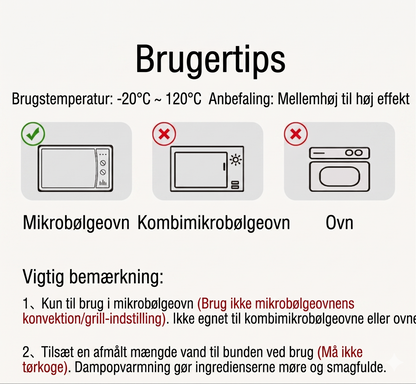 Multifunktionel dampkoger til mikroovn – med holde-varm-funktion – sund madlavning