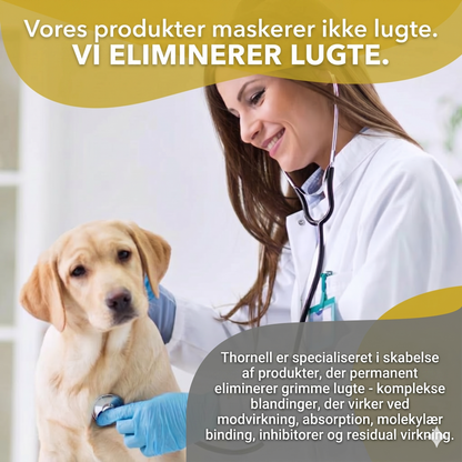 Kraftig lugtfjerner til hundegårde og dyreindhegninger