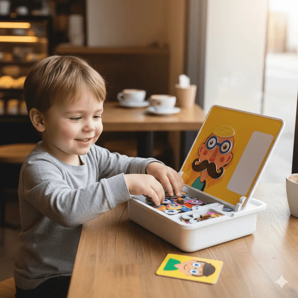 Magnetisk puslespil i træ: Skab former og mønstre