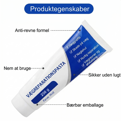 Hvid vægspartel – 250 g – til reparation af huller og revner