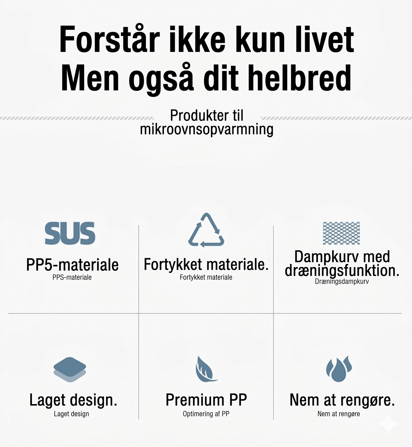 Multifunktionel dampkoger til mikroovn – med holde-varm-funktion – sund madlavning