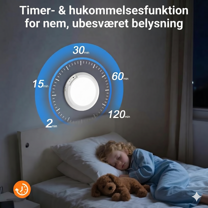 Genopladelig loftlampe med bevægelsessensor – trådløs – inkl. fjernbetjening