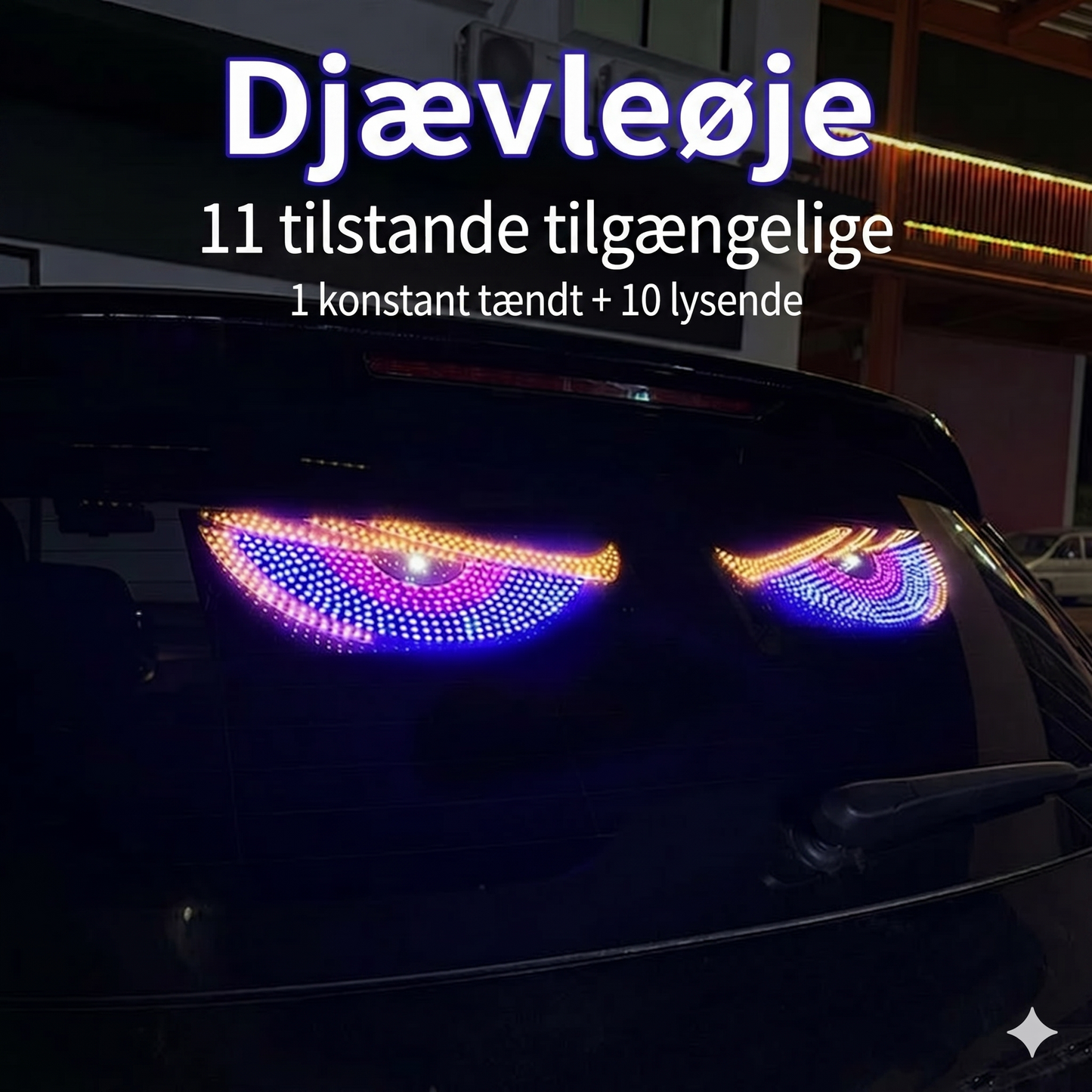 LED Djævleøjne til bilens forrude