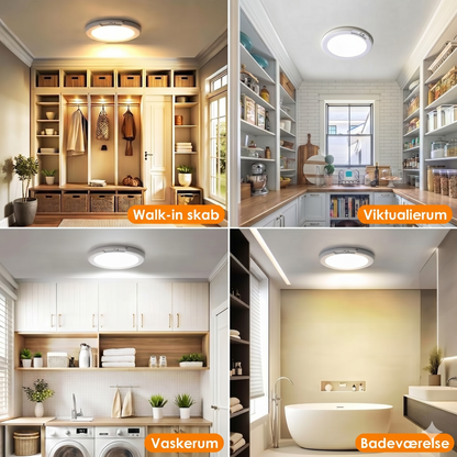 Genopladelig loftlampe med bevægelsessensor – trådløs – inkl. fjernbetjening