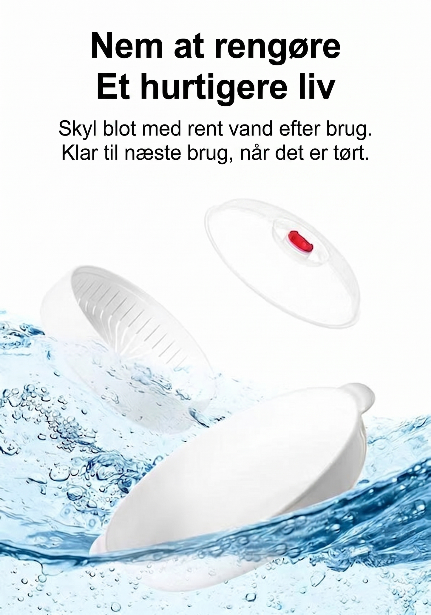 Multifunktionel dampkoger til mikroovn – med holde-varm-funktion – sund madlavning