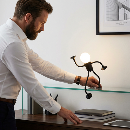 LED-lys med sugekop – sjovt design med udskiftelige sugekopper til dekoration