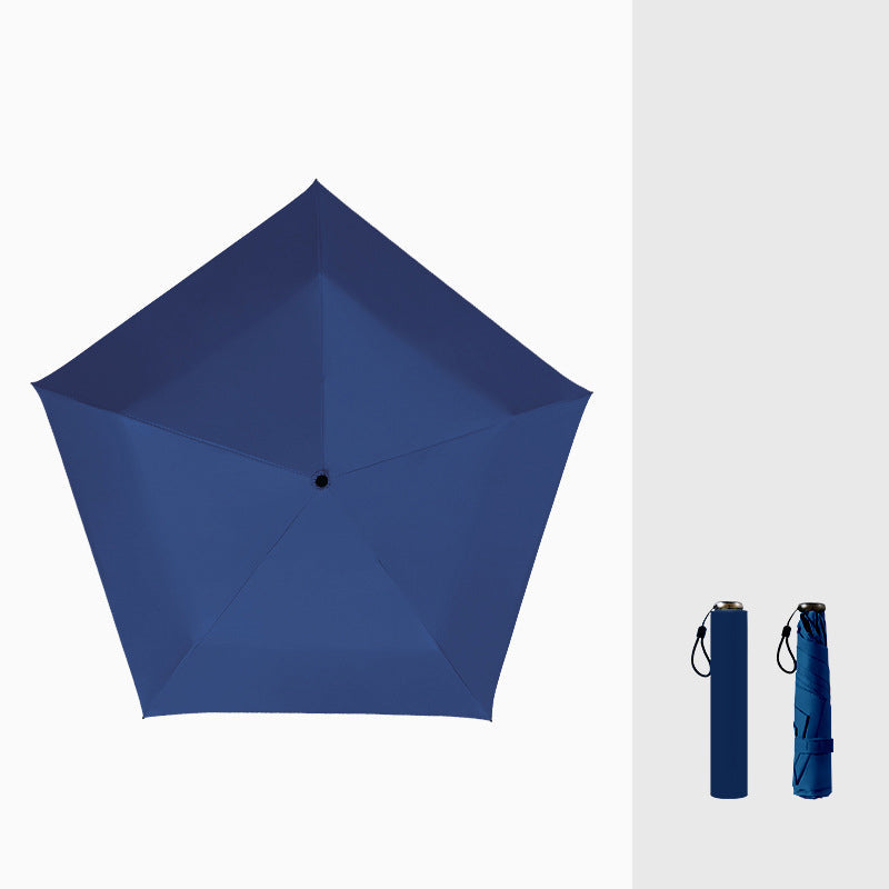 Ultralet kulfiberparaply – UV-beskyttelse (sort belægning), sol- og regnbeskyttelse ☂️