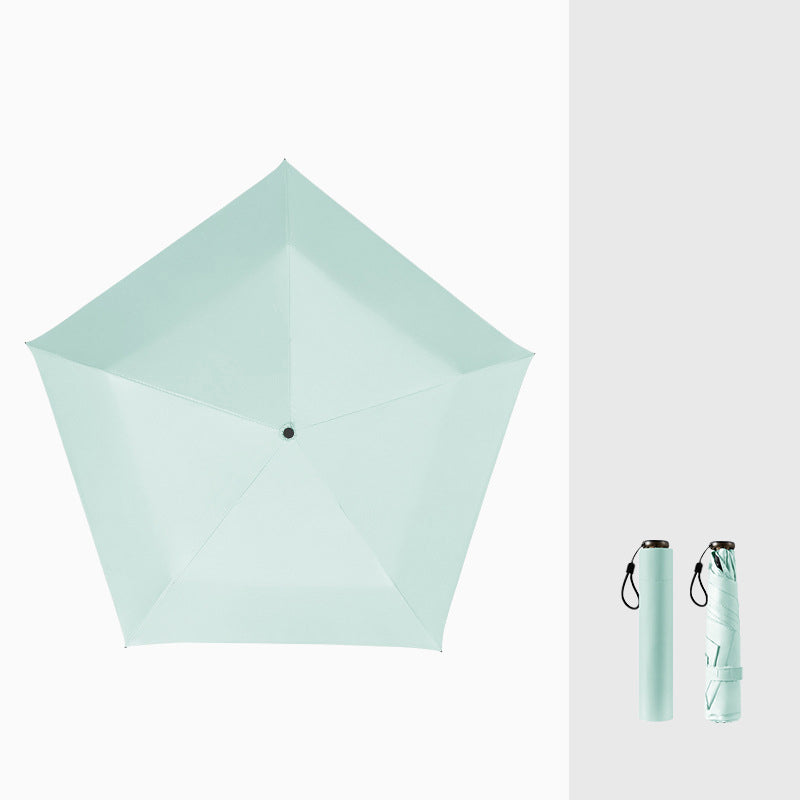 Ultralet kulfiberparaply – UV-beskyttelse (sort belægning), sol- og regnbeskyttelse ☂️