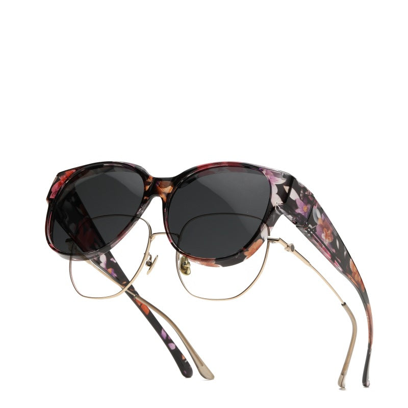 🕶 Nye oversize cat-eye solbriller – Polariserede glas & UV400-beskyttelse