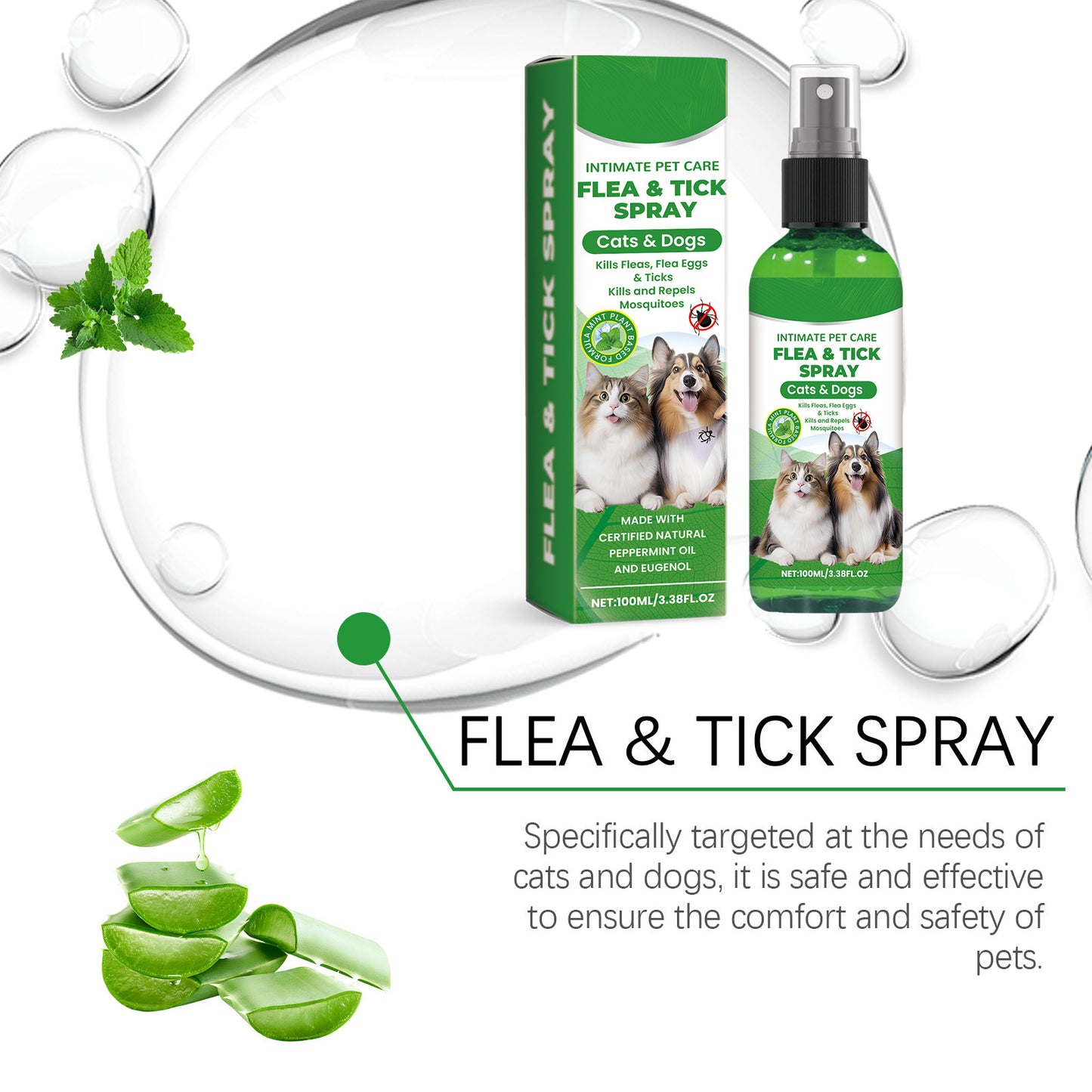 Naturlig beskyttelsesspray mod lopper og flåter🐱🐶