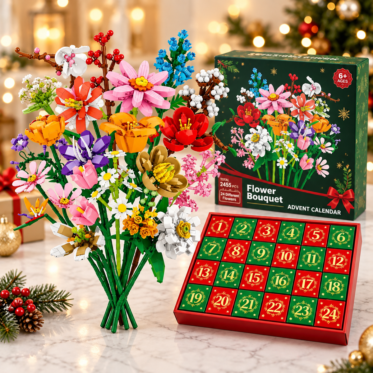 “Bloom & Build”julekalender – Byg din egen magiske julebuket