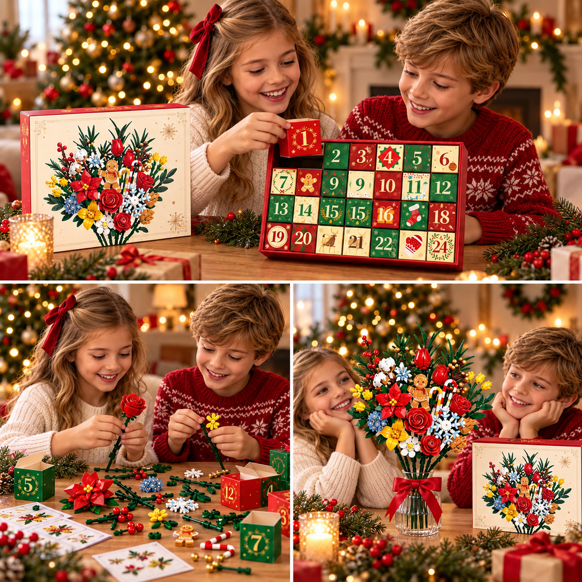 “Bloom & Build”julekalender – Byg din egen magiske julebuket