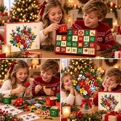 “Bloom & Build”julekalender – Byg din egen magiske julebuket