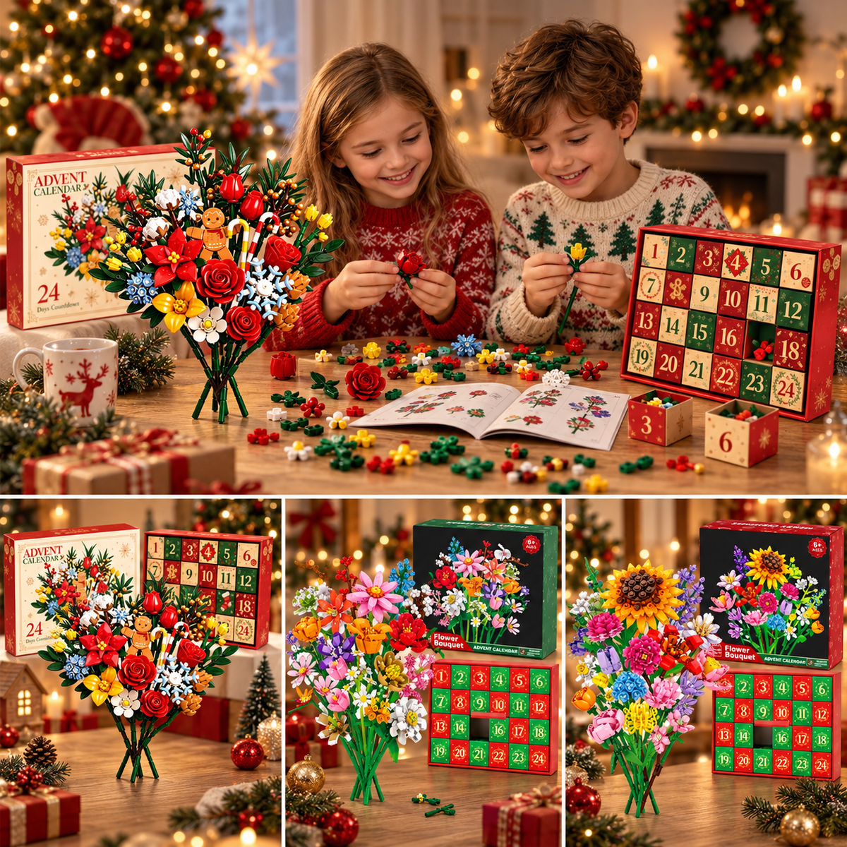 “Bloom & Build”julekalender – Byg din egen magiske julebuket