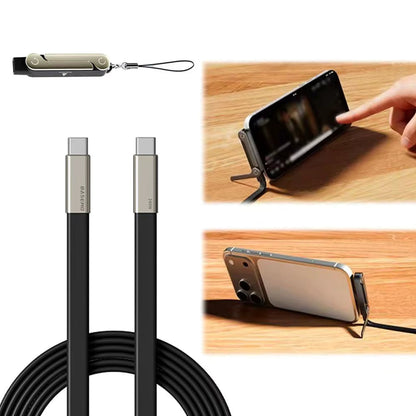 Ultrastærkt 240W USB-C-kabel – 360° roterende stik
