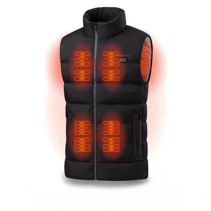 Genopladelig varmevest (med USB-port)