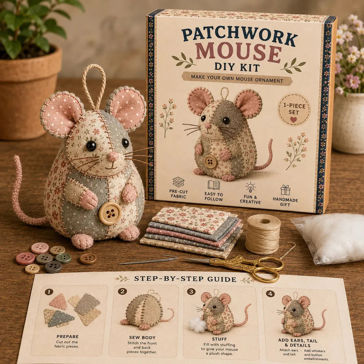 Retro mus DIY-sæt 🐭