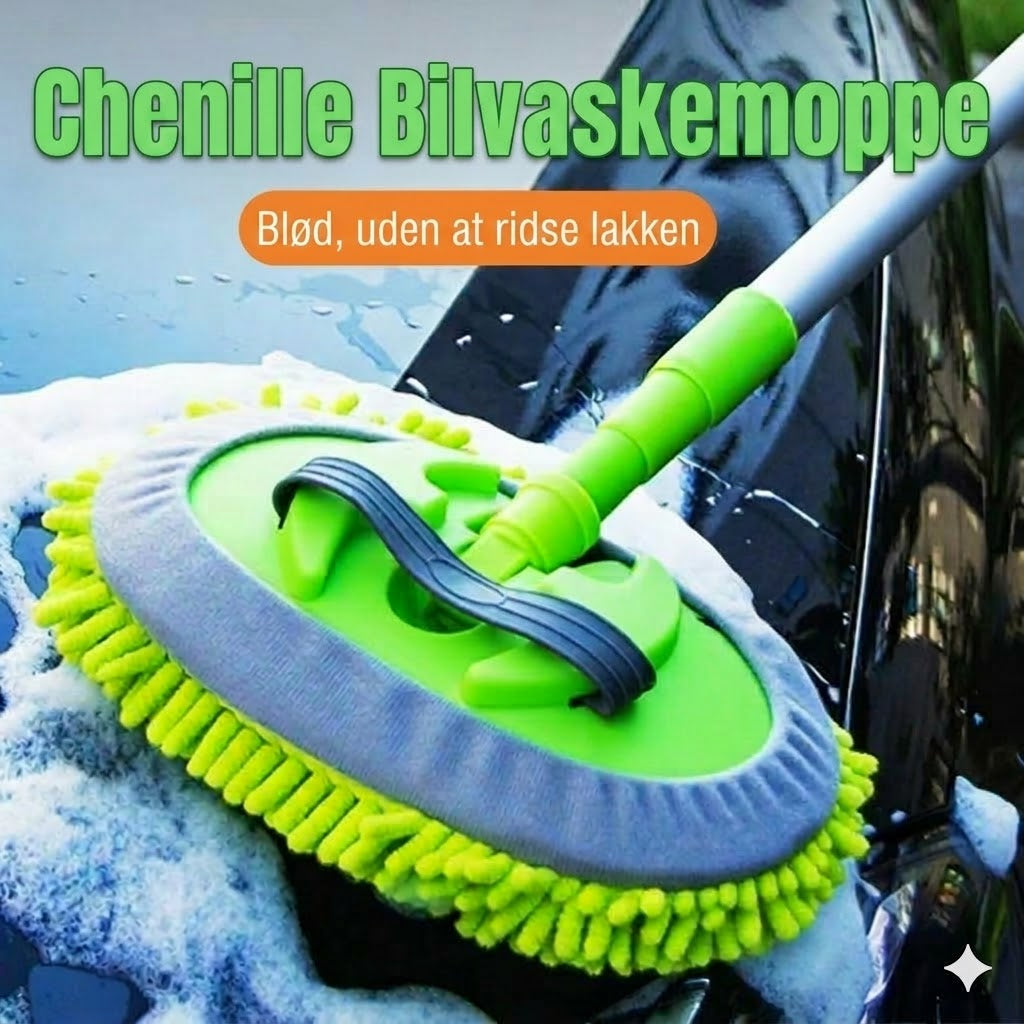 Teleskopisk bilvaskemoppe