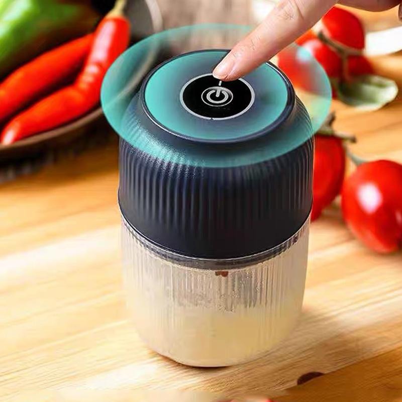 Ledningsfri minihakker – elektrisk foodprocessor til hvidløg og løg – USB-opladning
