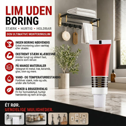 🔥📢 Tidsbegrænset tilbud: 1+1 gratis!✨ Sømfri lim – Stærk vedhæftning uden boring, ideel til alle dine limbehov! ✨
