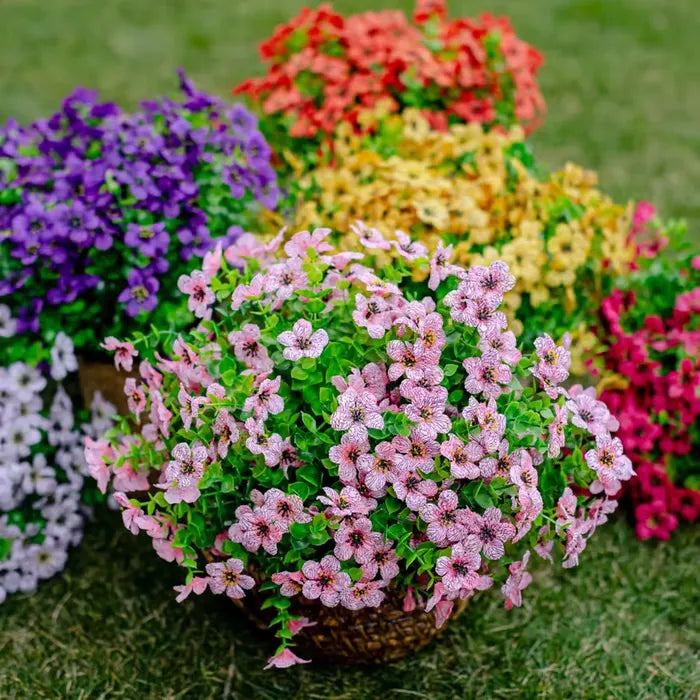 UV-bestandige kunstige blomster – 4-pak