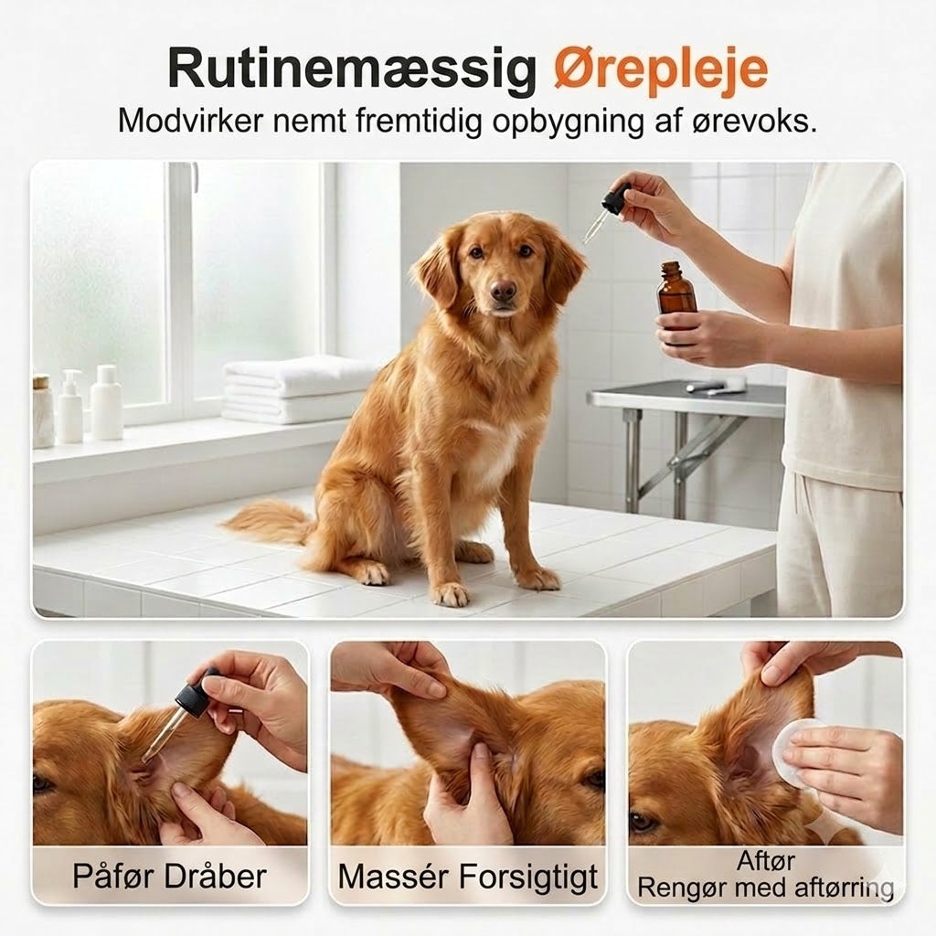 Milde øredråber til hunde – daglig pleje