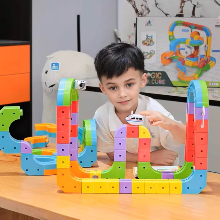 DIY puslespils-togbane – pædagogisk byggeklodssæt