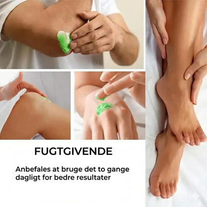 Fugtgivende fodcreme med tetreolie og aloe vera – specielt udviklet til tørre fødder