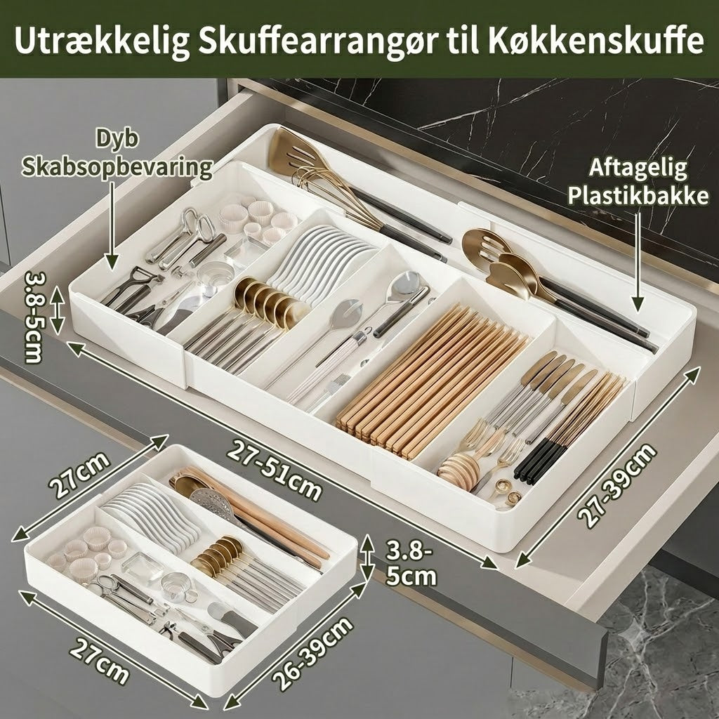 Skuffe-organiser – praktisk opbevaringsboks til skuffer
