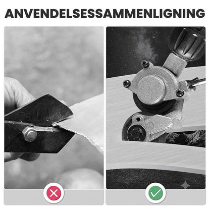 Pladeskærer-forsats til boremaskine – Elektrisk metalsaks og pladeklipper