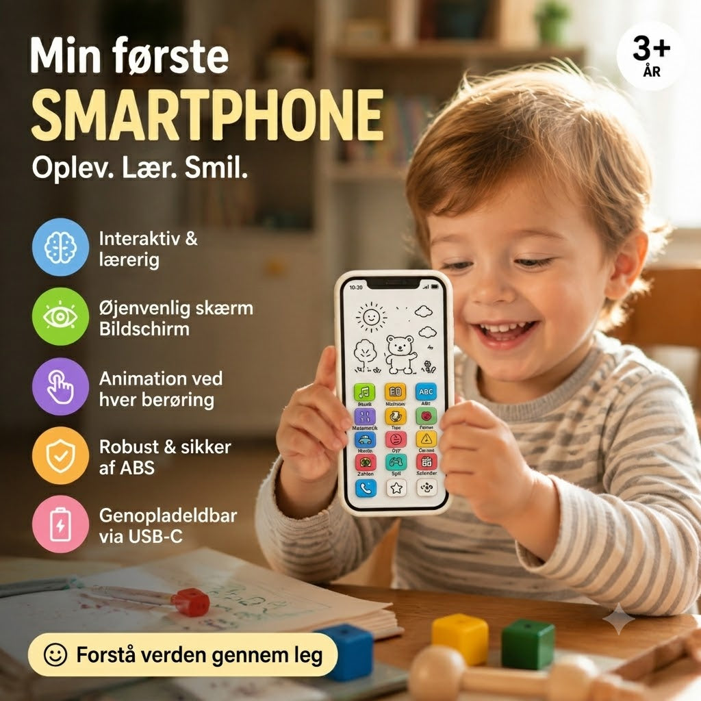 🔥📢 50% RABAT📱 Lærings-smartphone til børn | Læring gennem leg, øjenvenligt design – Det ideelle valg til indlæring ✨👶