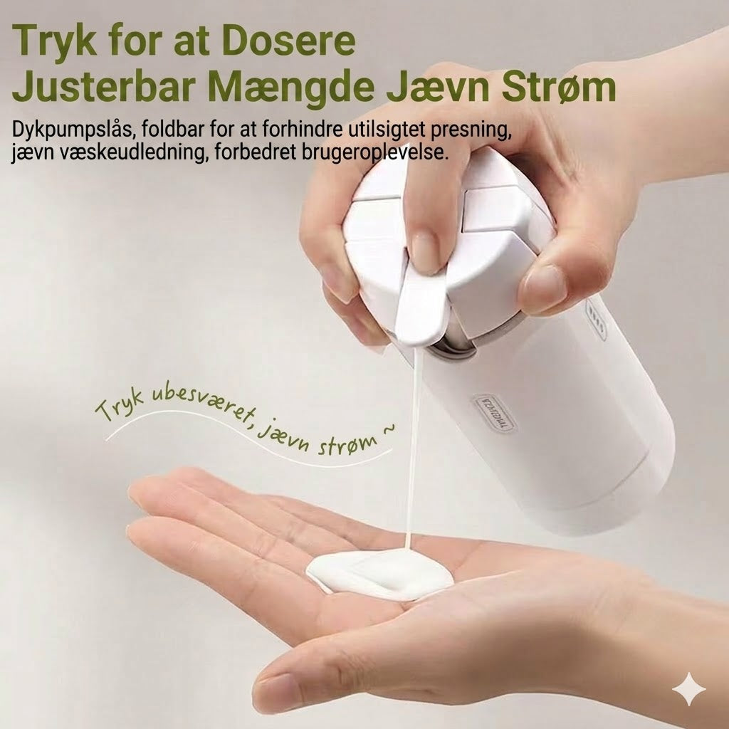 Bærbar 4-i-1 rejsedispenser