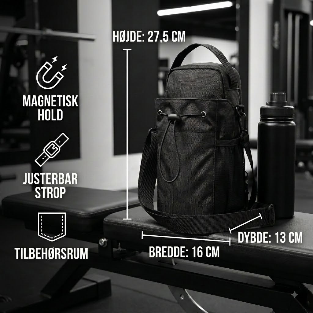 🧲Magnetisk flaskeholder med stærkt sug – Perfekt til fitness og hverdagsbrug🏋️
